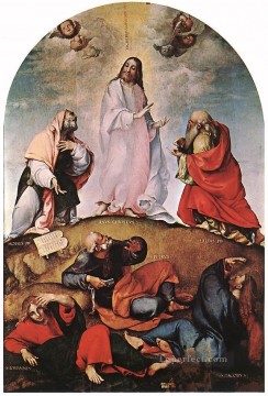 Lorenzo Lotto Painting - Transfiguration 1510 Renaissance Lorenzo Lotto